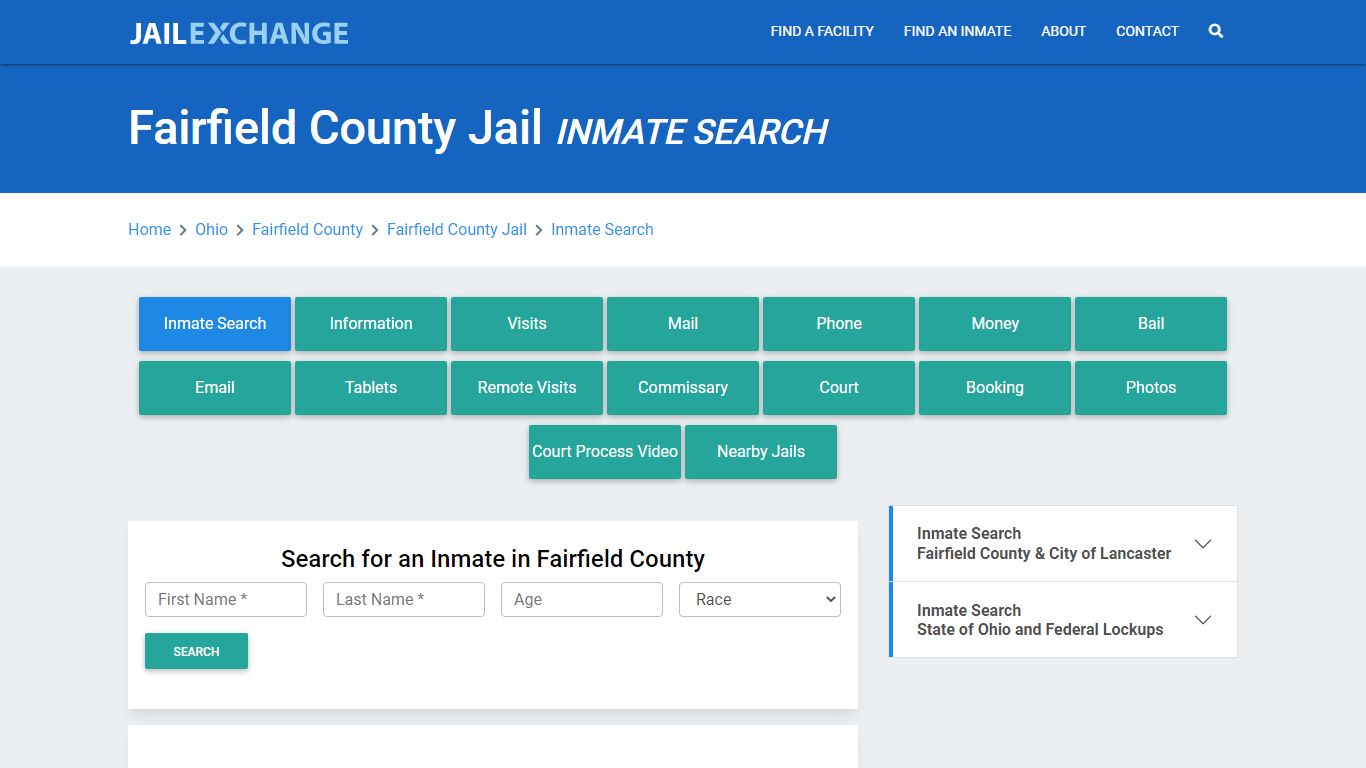 Fairfield County Jail, OH Inmate Search: Roster & Mugshots